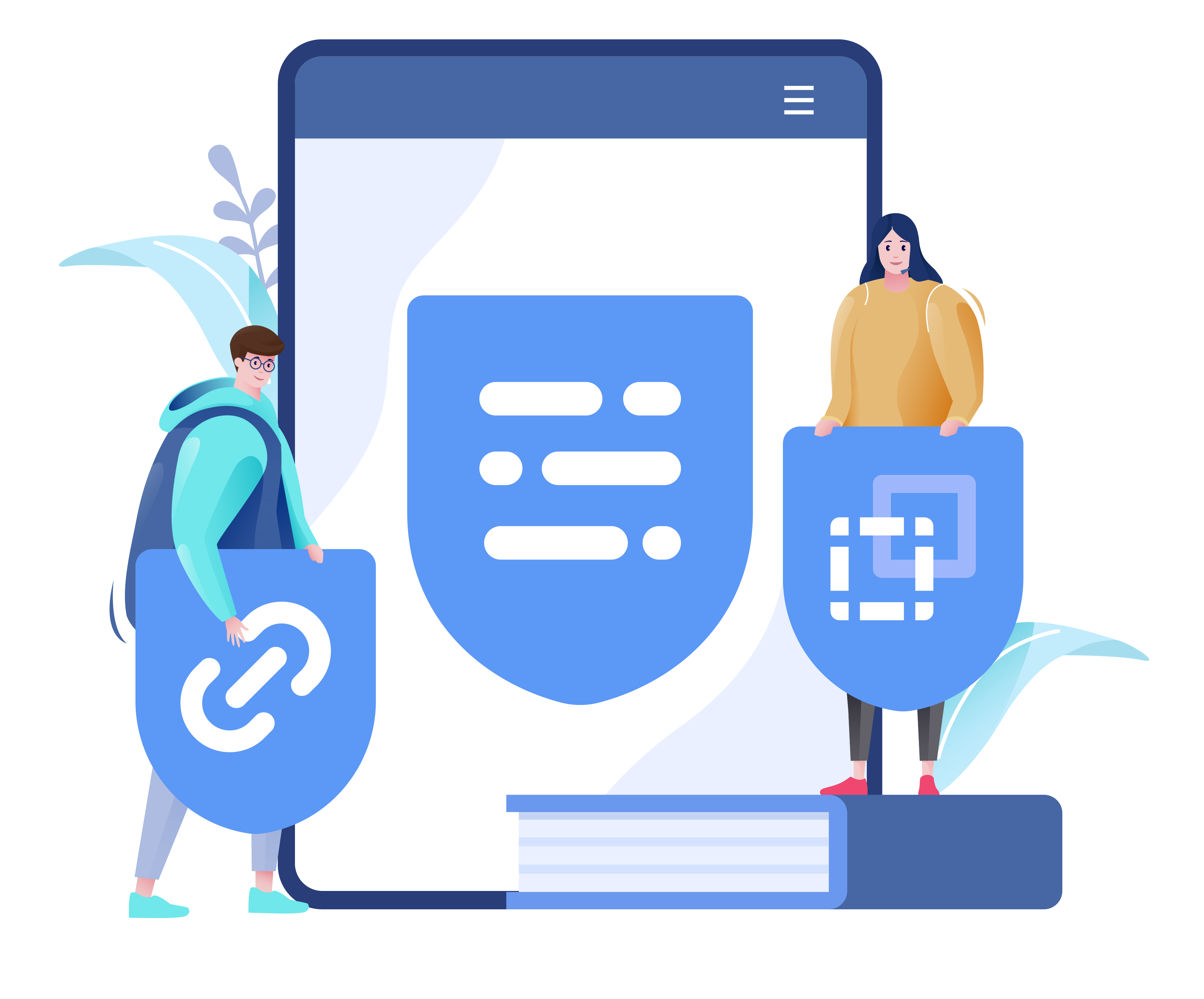 Social DRM eBook fulfillment illustration