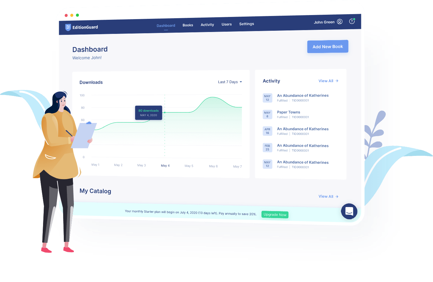 EditionGuard download activity report